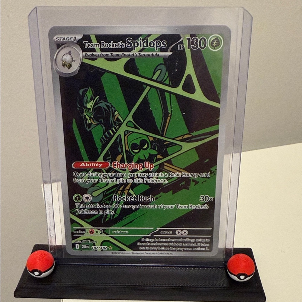 Team rockets Spidops Pokemon card - Picture 1 of 2